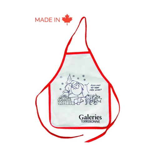 Tablier pour enfant en polypropylène de 100g, 15'' x 19'' - Coloriable