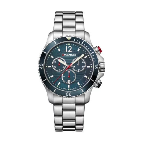 Montre chronographe à cadran bleu Petro