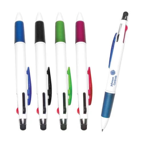 Stylo bille stylet 3 en 1 multicolore