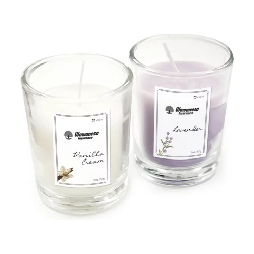 Bougie en soja de 2 oz dans un bocal en verre