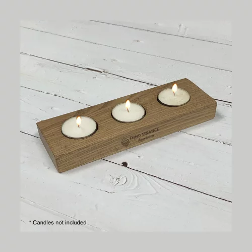 Porte-bougie en bois
