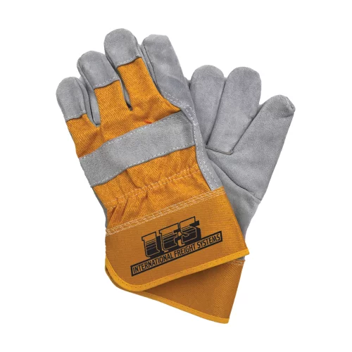 Gants de sécurité en cuir fendu - jaune