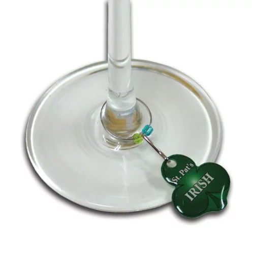 Wine Glass and Coffee Mug Charm with Double Sided imprint (Up to 1 Sq. In.)