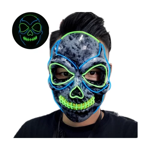 Halloween Skull Light Up Mask
