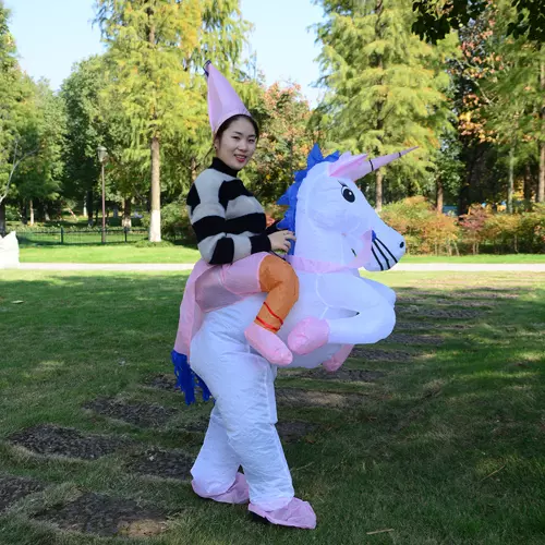 Costume gonflable de licorne pour Halloween