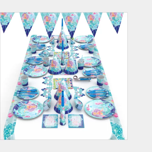 Customized Disposable Party Tableware 16 Set in One
