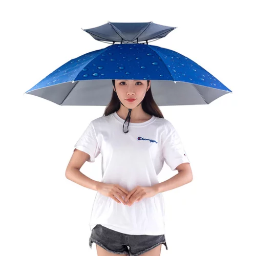 Casquette parapluie pliable anti-soleil et anti-pluie