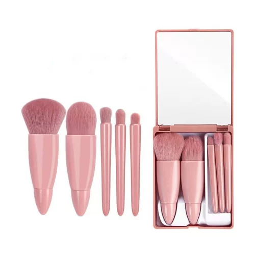 Ensemble de pinceaux de maquillage avec miroir