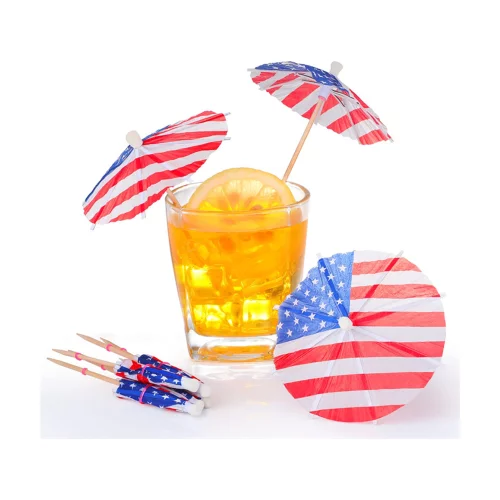 American Flag Cocktail Umbrella