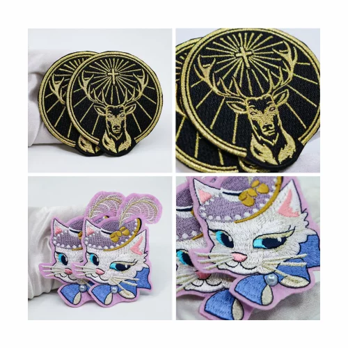 Patch en tissu brodé