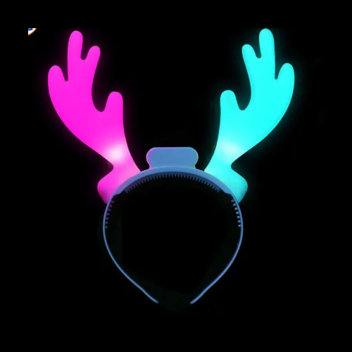 Serre-tête de renne de Noël clignotant à LED