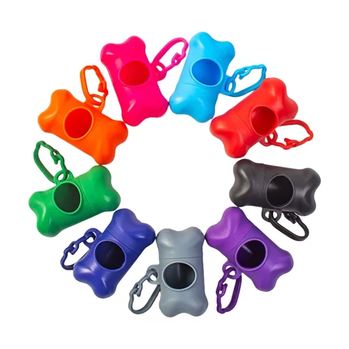 Porte-sac à déchets pour chien en forme d'os