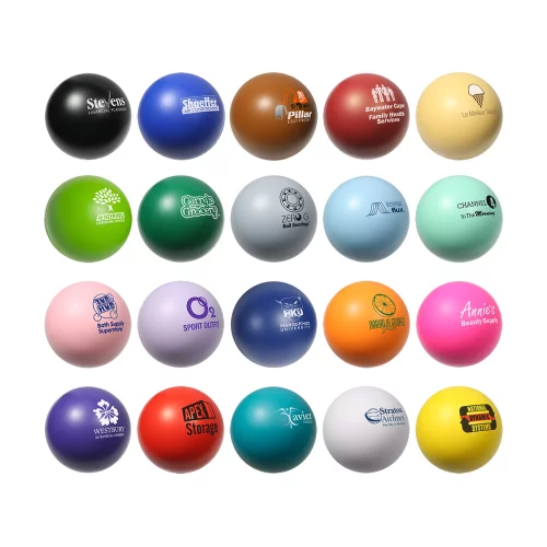 Balle anti-stress ronde de couleur