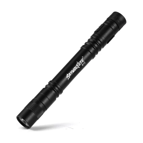 Lampe de poche portable à LED avec clip pour stylo