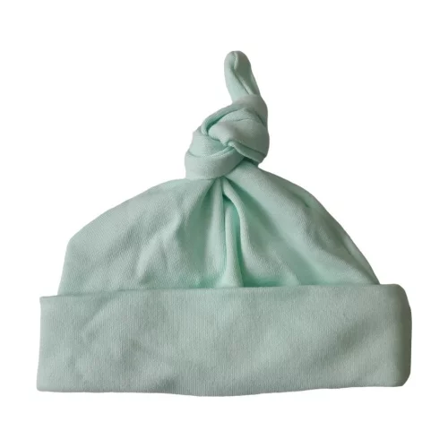 Bonnet nouveau-né en interlock de coton 100% pastel