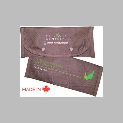Pochette à pression en polypropylène non tissé à 100%