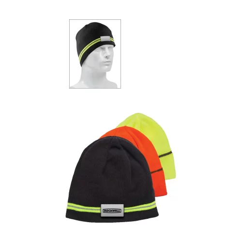 Bonnet d'hiver avec bande réfléchissante