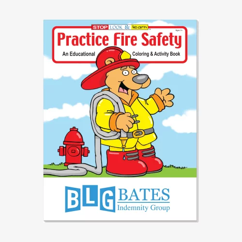 Livre de coloriage : Flash enseigne la sécurité incendie