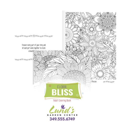 Livre de coloriage pour adultes - Nuances de bonheur (Fleurs)