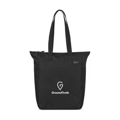 Renew rPET Zippered Tote - Black