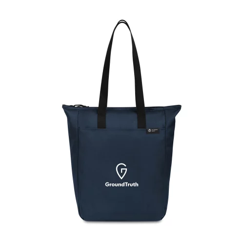 Renew rPET Zippered Tote - Navy