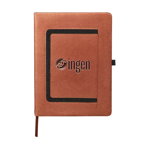 Grand journal Roma avec poche horizontale pour téléphone.