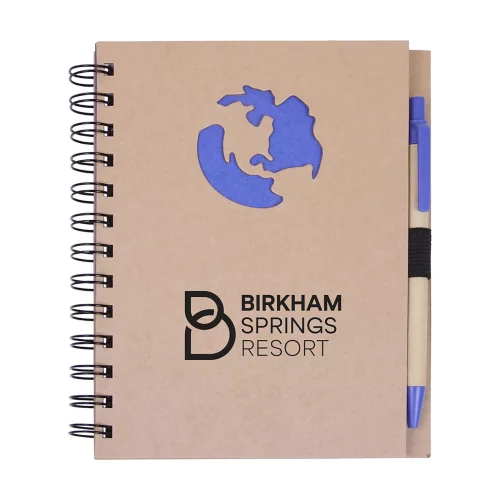 EcoShapes™ Recycled Globe Die Cut Notebook