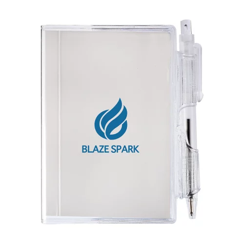 Bloc-notes Clear-View avec stylo