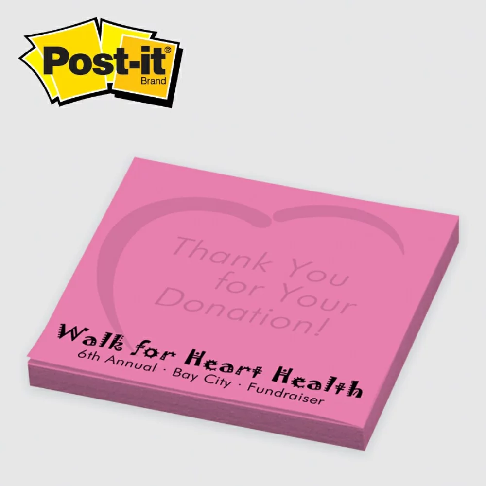 Notes Post-it® personnalisées (3"x3") 25 feuilles