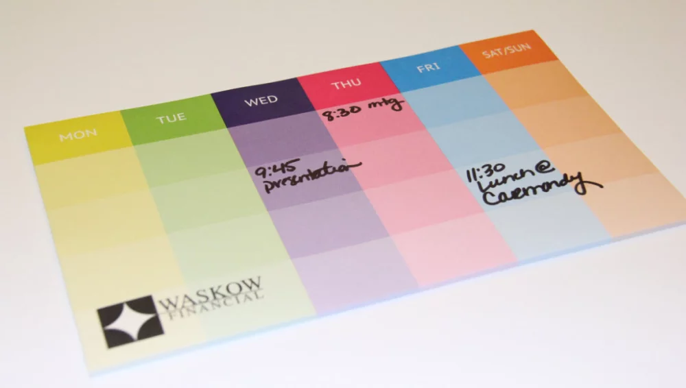 Post-it® Custom Printed Organizational Notes (6"x10") - 50 Sheets