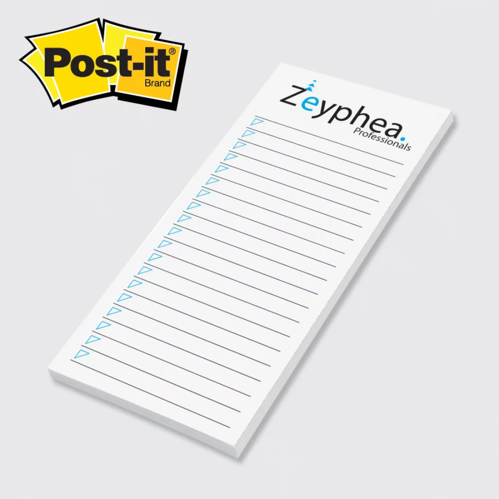 Notes Post-it® personnalisées (2 3/4"x6") 50 feuilles