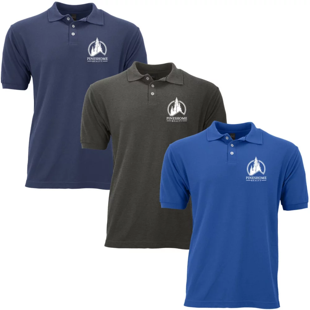 M&O Men's Soft Touch Polo Screened