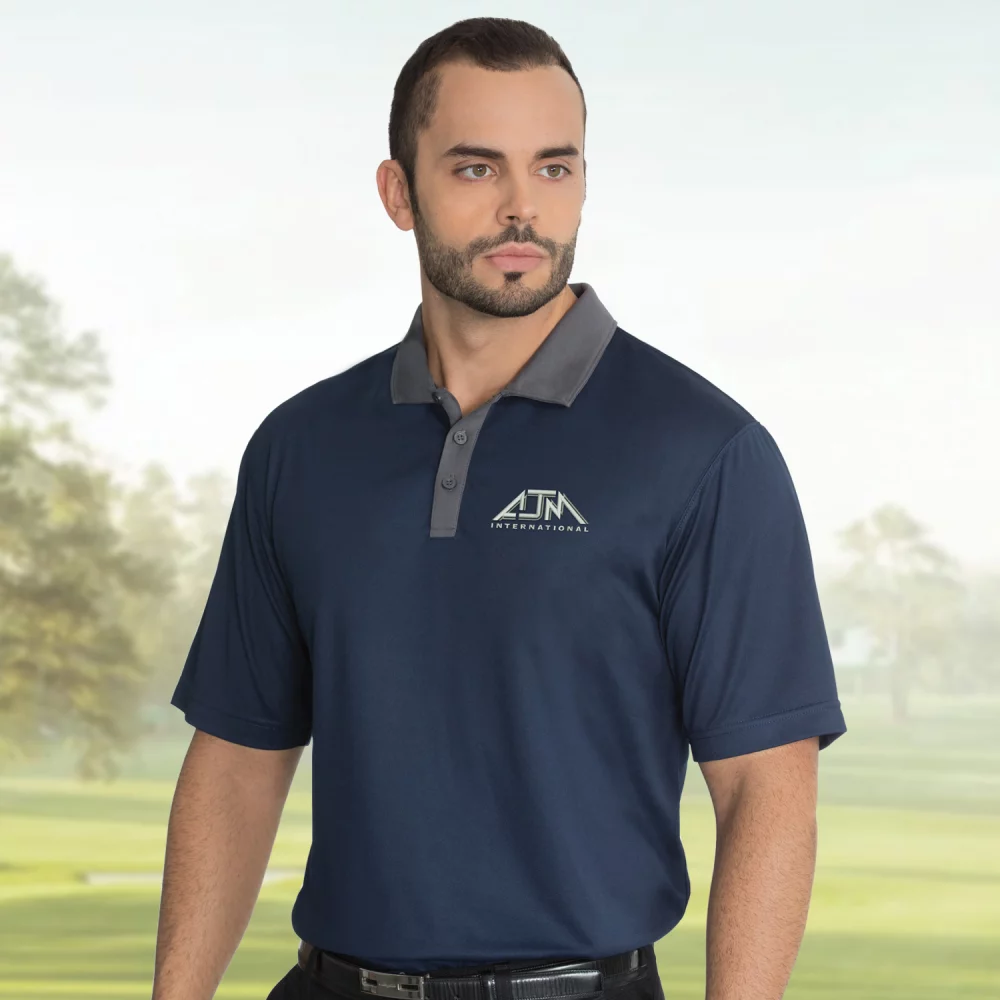 Polo à deux tons pour homme