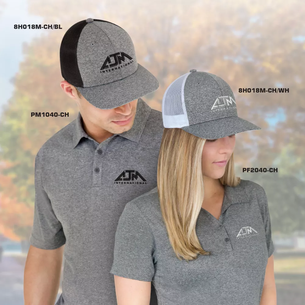 Polo Performance pour Homme en Chiné