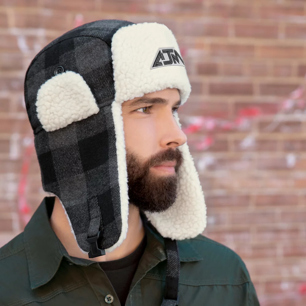 Chapeau d'hiver de bûcheron avec cache-oreilles