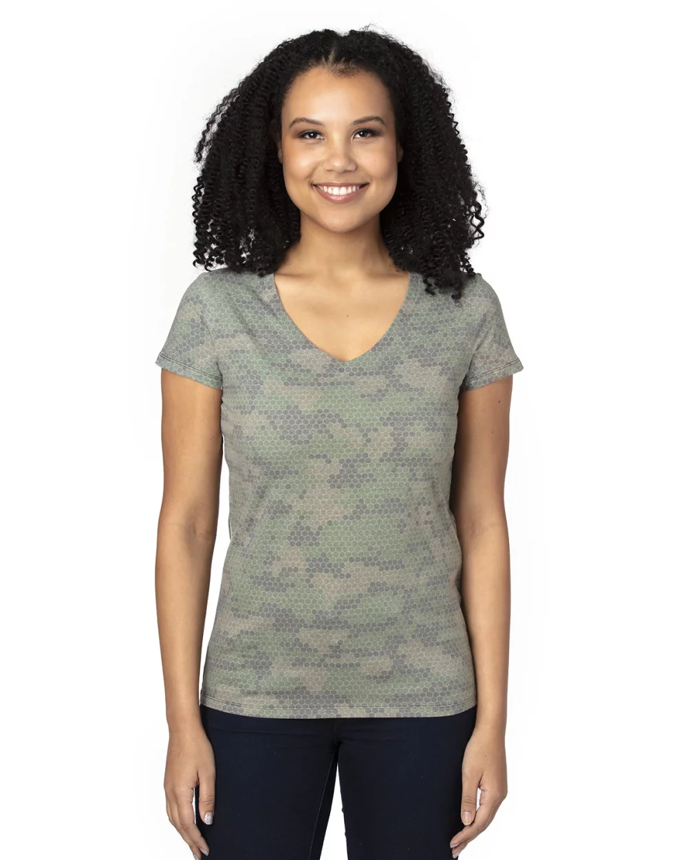 THREADFAST Ladies' Ultimate CVC V-Neck T-Shirt