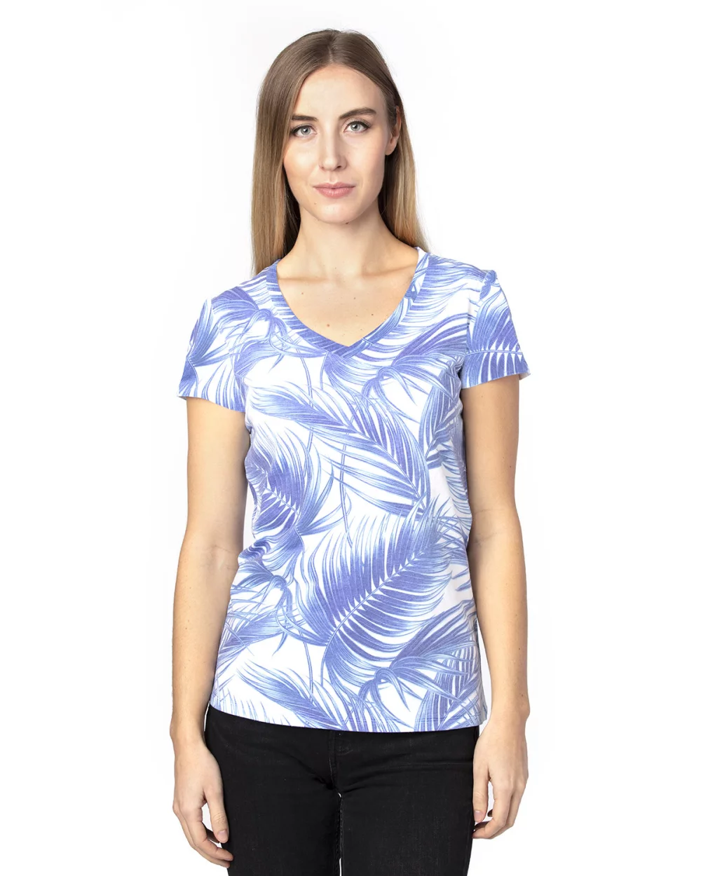 THREADFAST Ladies' Ultimate CVC V-Neck T-Shirt