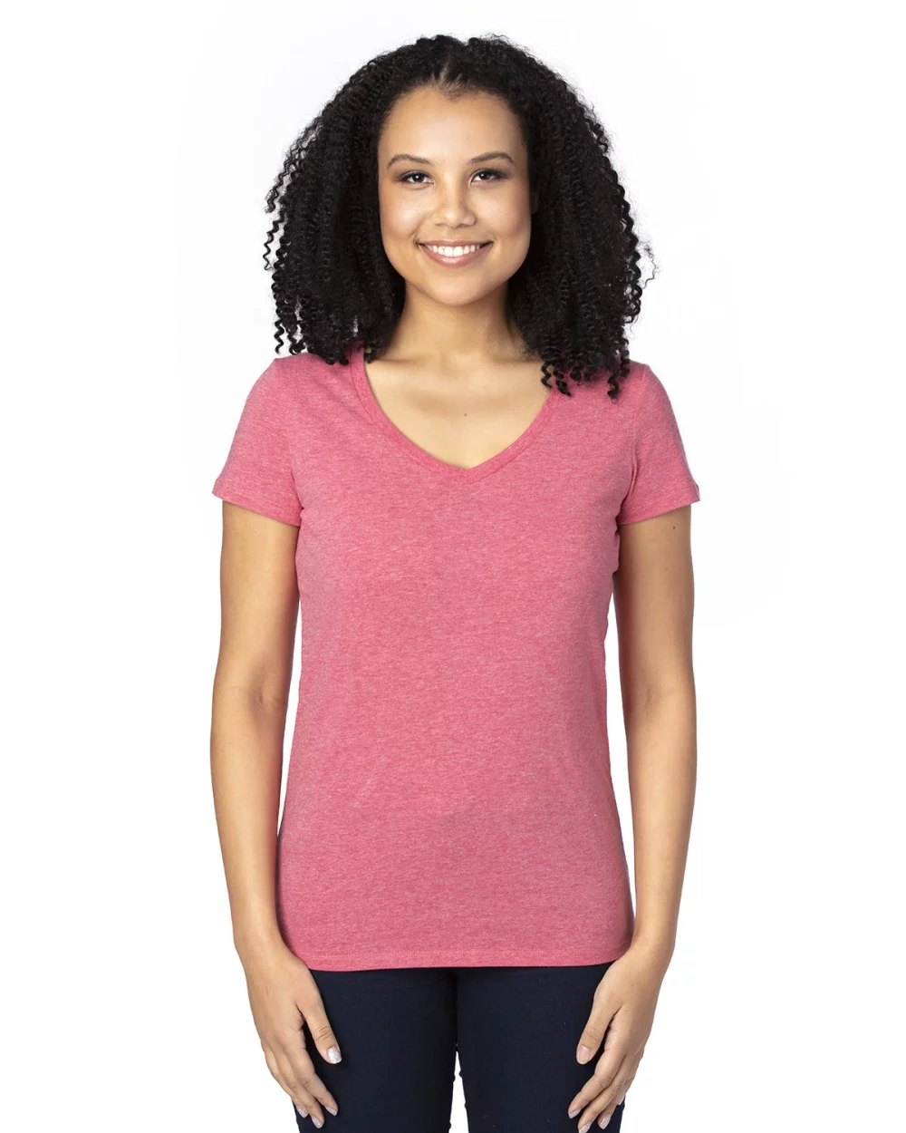 THREADFAST Ladies' Ultimate CVC V-Neck T-Shirt