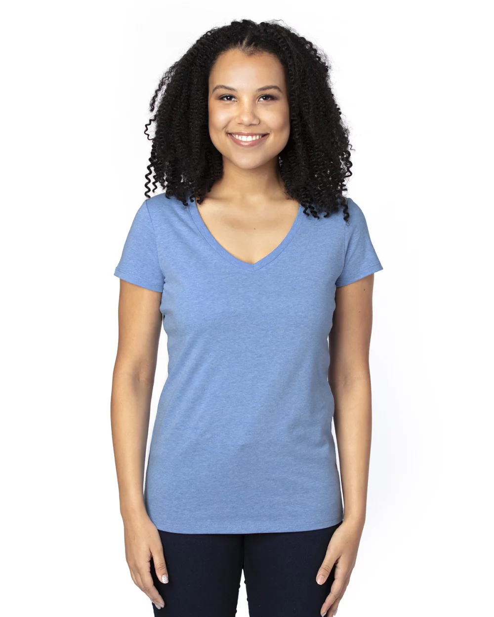 THREADFAST Ladies' Ultimate CVC V-Neck T-Shirt