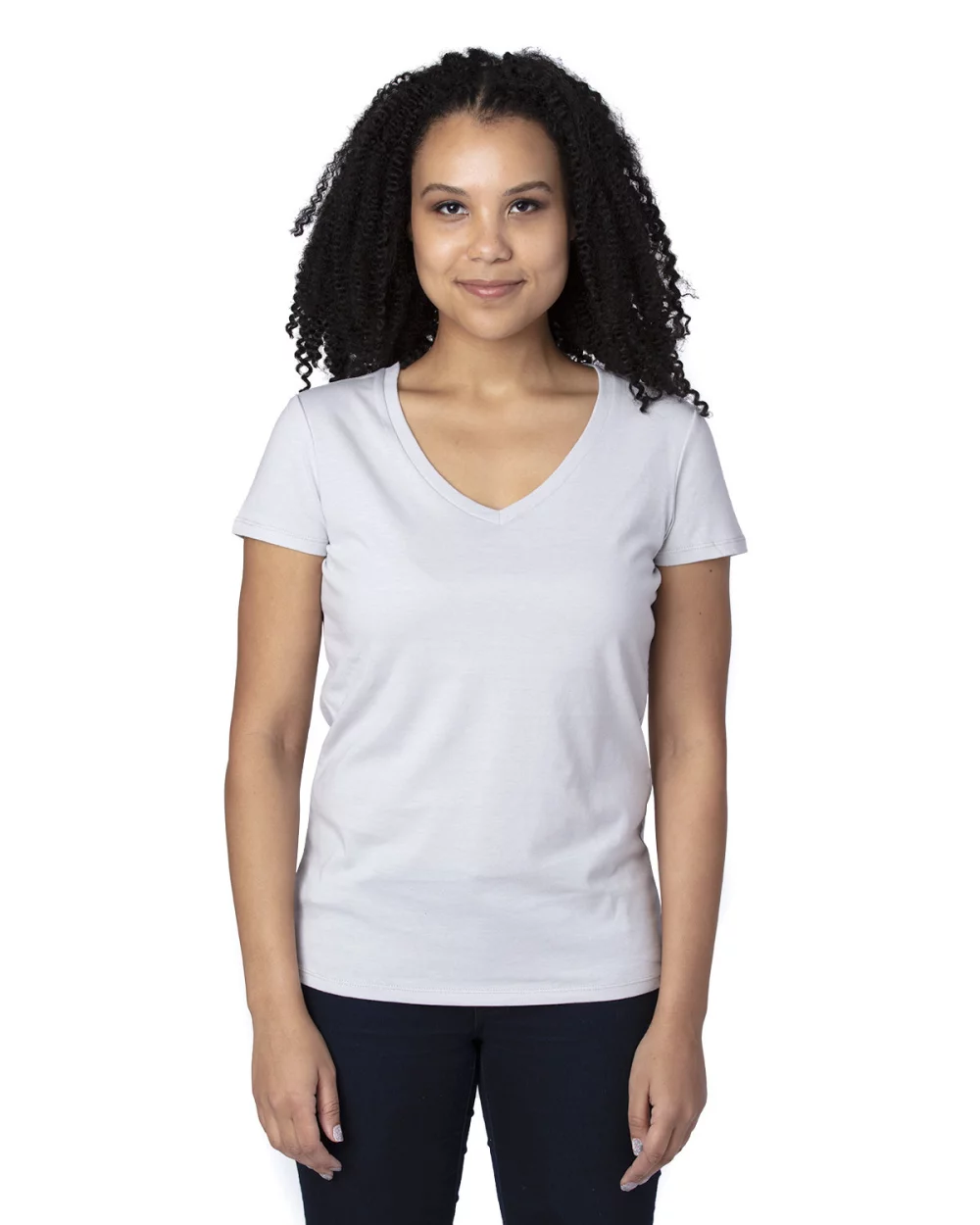 THREADFAST Ladies' Ultimate CVC V-Neck T-Shirt
