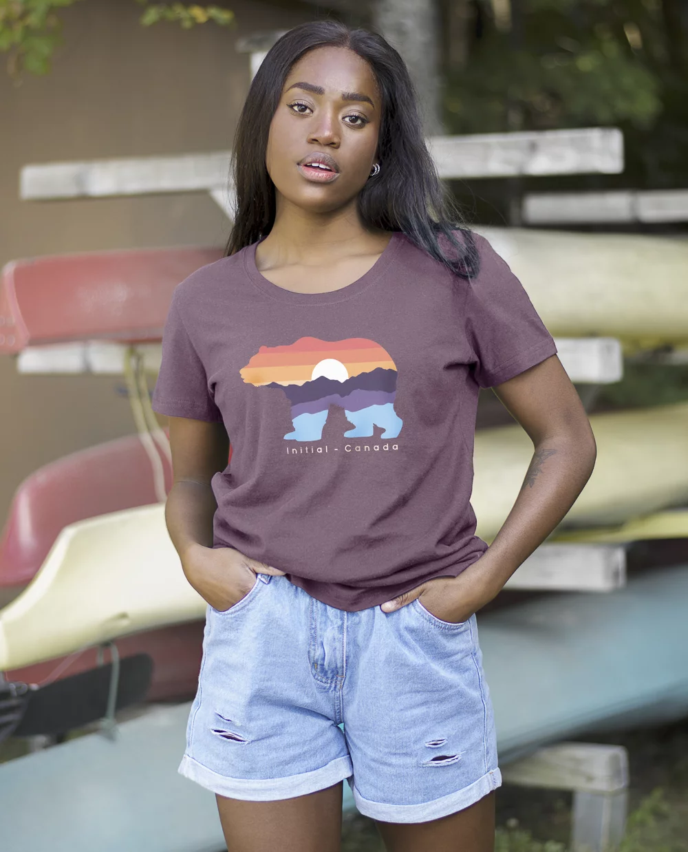 Initial Women'S Crewneck T-Shirt