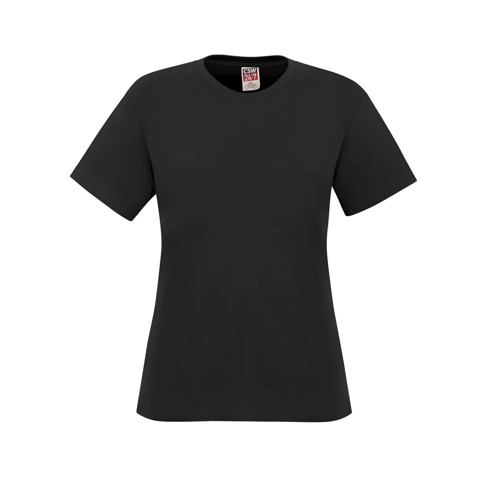 Ladies Ring Spun Combed Cotton Crewneck T-Shirt