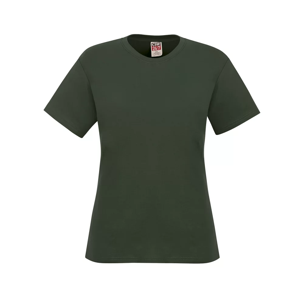 Ladies Ring Spun Combed Cotton Crewneck T-Shirt