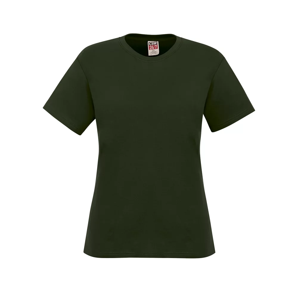 Ladies Ring Spun Combed Cotton Crewneck T-Shirt