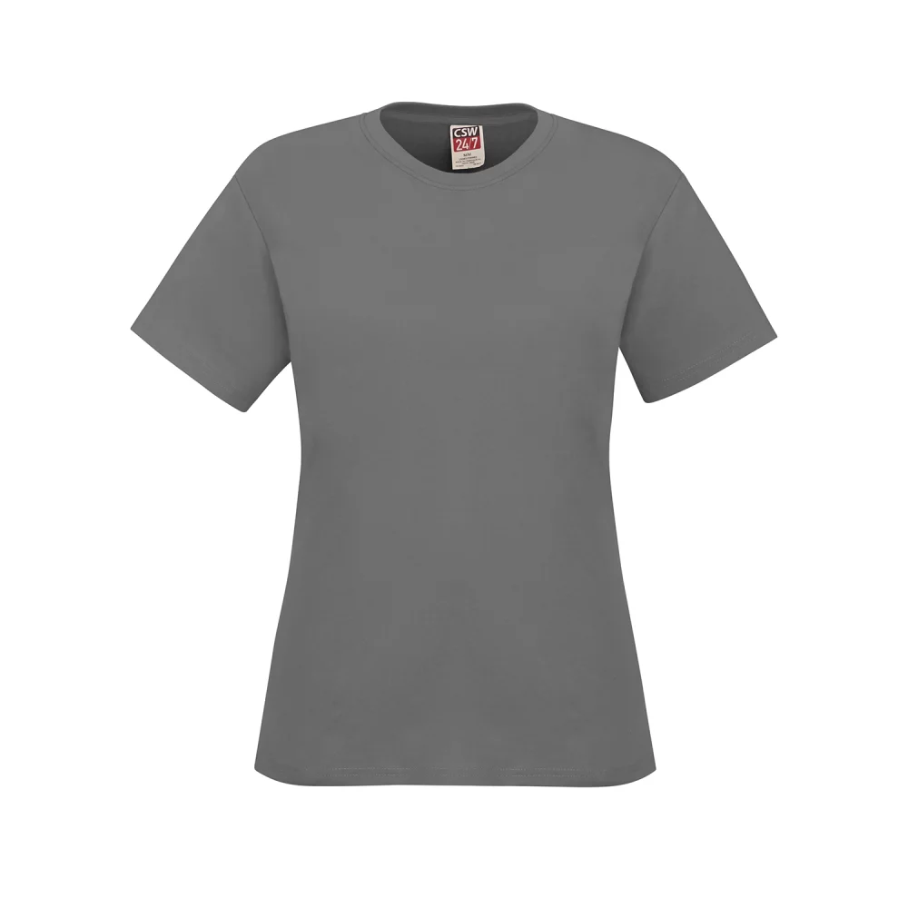 Ladies Ring Spun Combed Cotton Crewneck T-Shirt