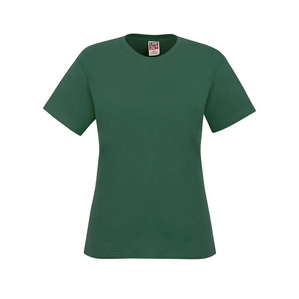 Ladies Ring Spun Combed Cotton Crewneck T-Shirt