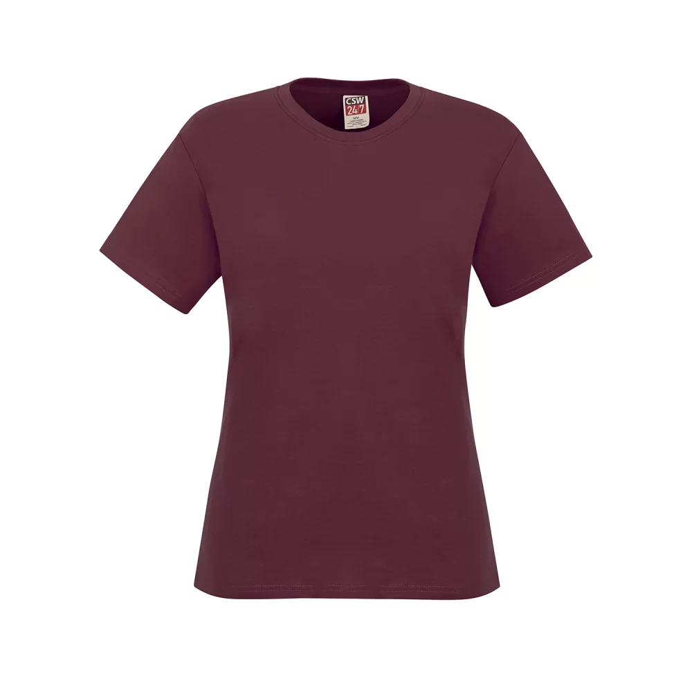 Ladies Ring Spun Combed Cotton Crewneck T-Shirt