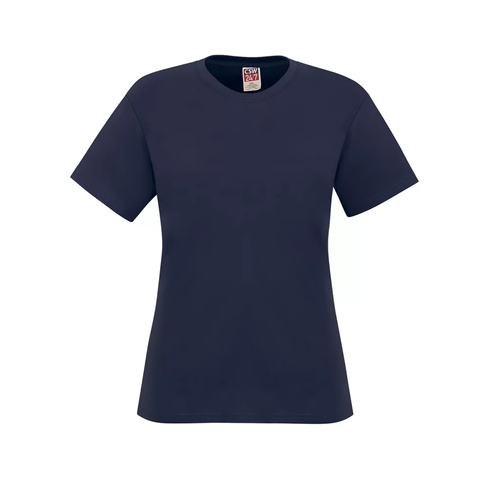 Ladies Ring Spun Combed Cotton Crewneck T-Shirt