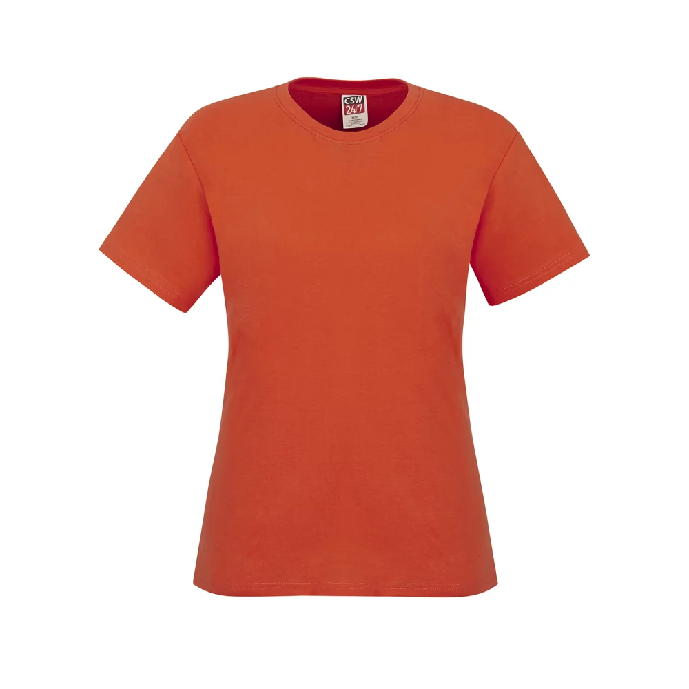 Ladies Ring Spun Combed Cotton Crewneck T-Shirt