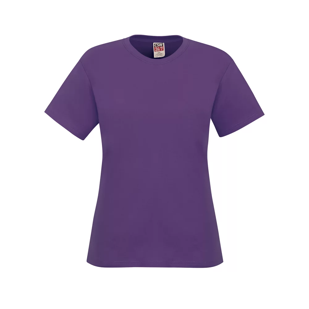 Ladies Ring Spun Combed Cotton Crewneck T-Shirt